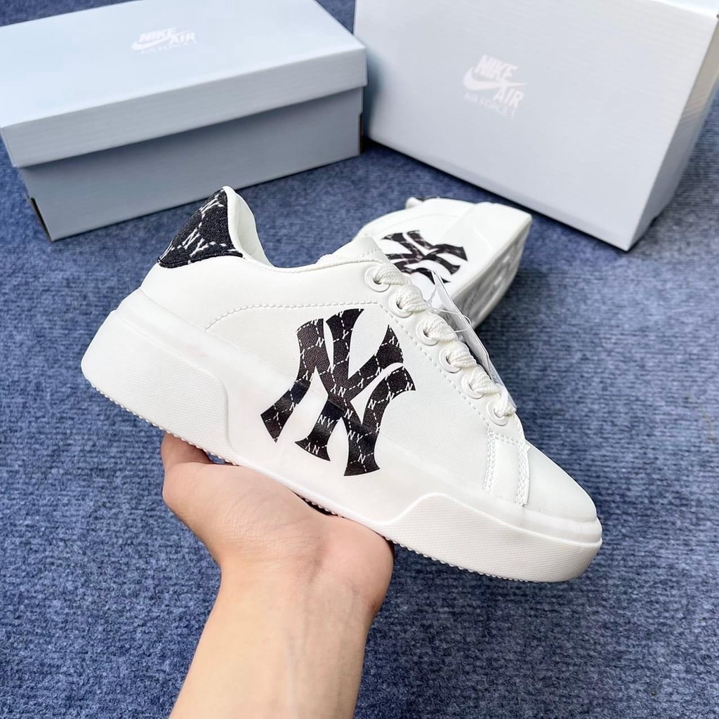 Giày MLB MC QUEEN LA, NY Giày MLB Độn Đế nam nữ Hot Trend full box