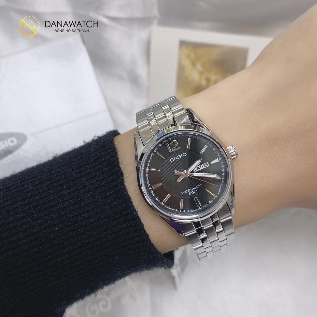 Đồng hồ Casio Nam chính hãng Casio Nhật Bản MTP-1335D-1AVDF chính hãng thép không gỉ chống nước tốt