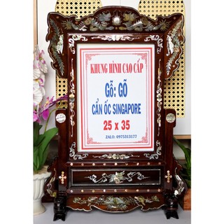 Khung hình ảnh thờ cẩn ốc cao cấp 25 x 35