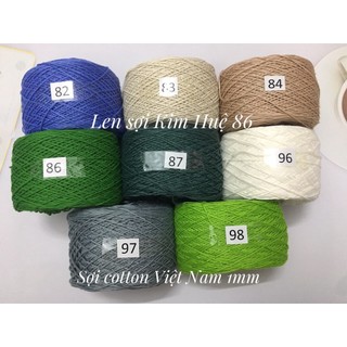 Sợi cotton Việt Nam 1mm ( từ màu 51 đến màu 98)