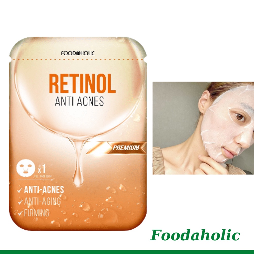 Mặ nạ retinol Foodaholic premium giảm mụn 23ml NPP Tido88