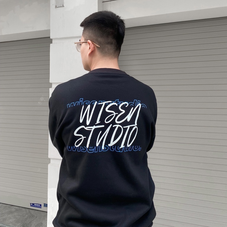 Áo sweater WISEN LAYER áo nỉ dài tay unisex form rộng