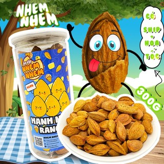 Hạnh nhân rang bơ Nhem Nhem 450g, loại 1, Đồ ăn vặt Hà Nội vừa ngon vừa rẻ