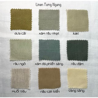 Vải linen tưng ngang