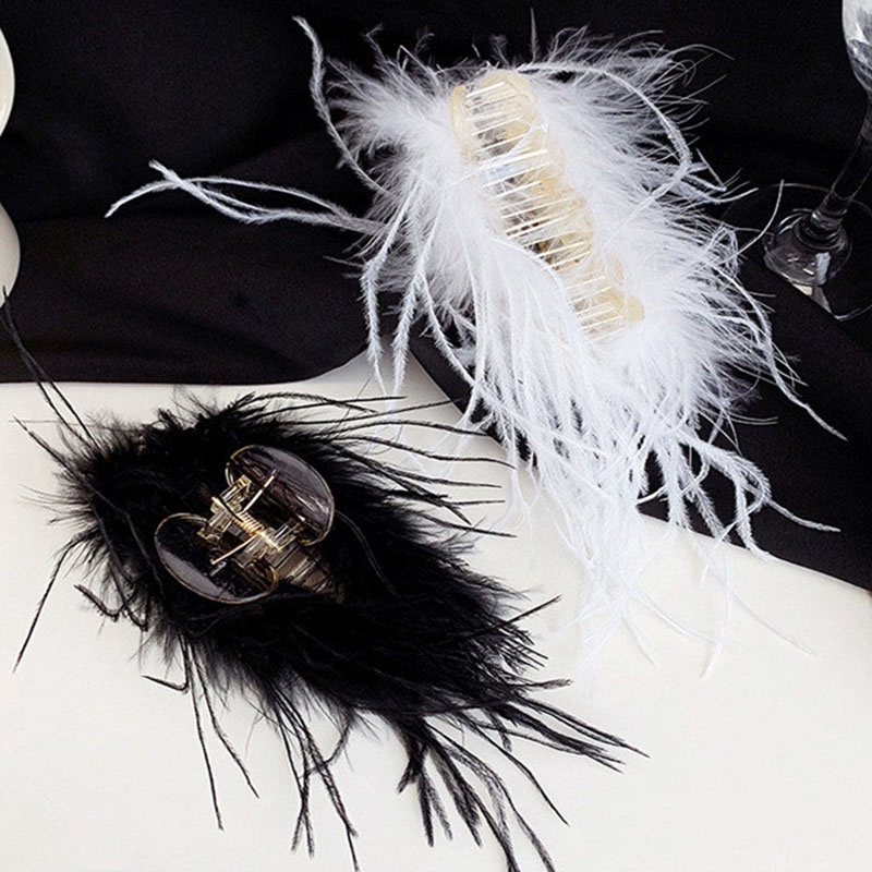 Kẹp Tóc Hình Lông Vũ Phong Cách Nhật Hàn Thời Trang Thu Đông Độc Đáo