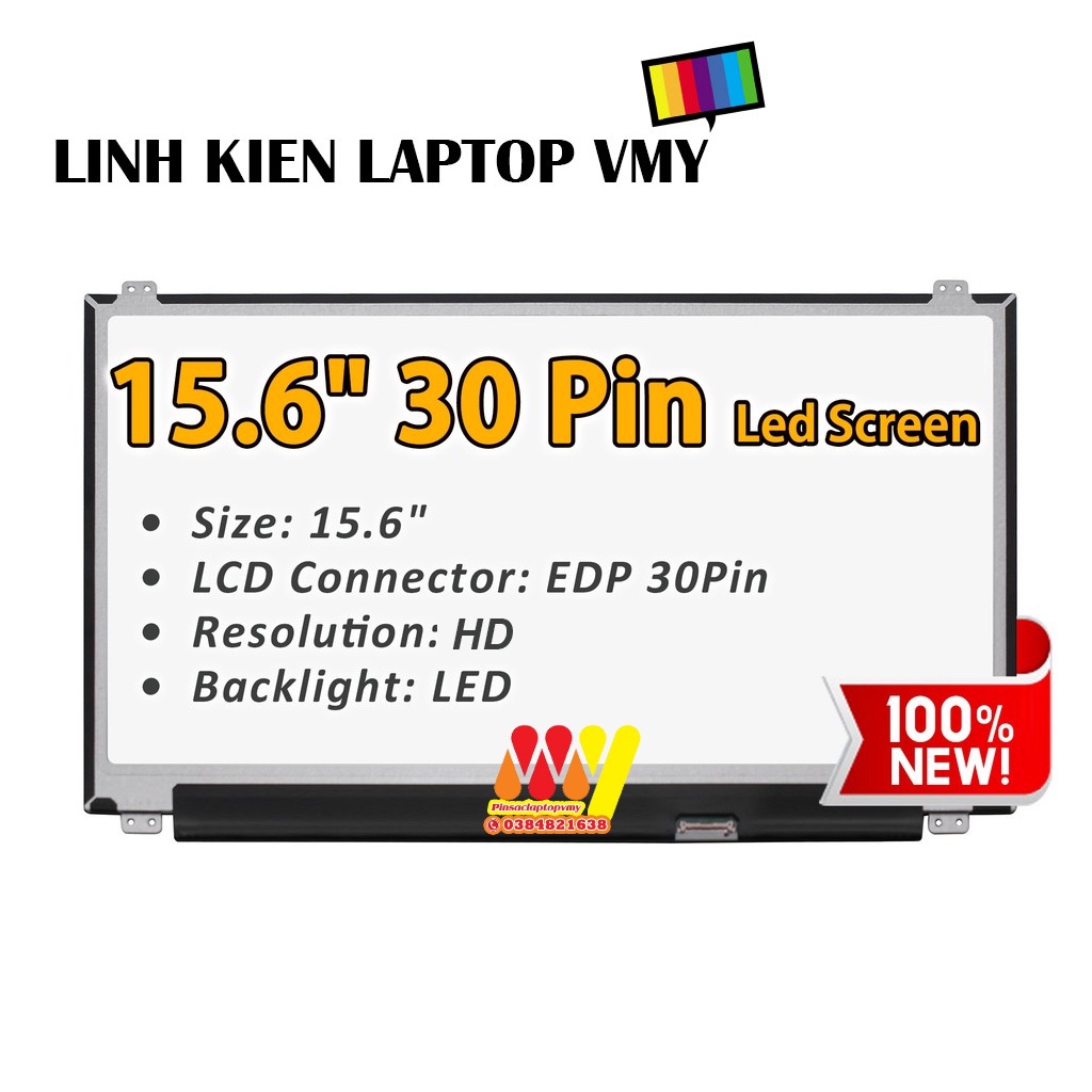 Màn hình HP Elitebook 850 G1 , HP 850 G2 . Màn hình laptop 15.6&quot; Mỏng 30 chân HD Mới 100%. Bảo hành 1 đổi 1