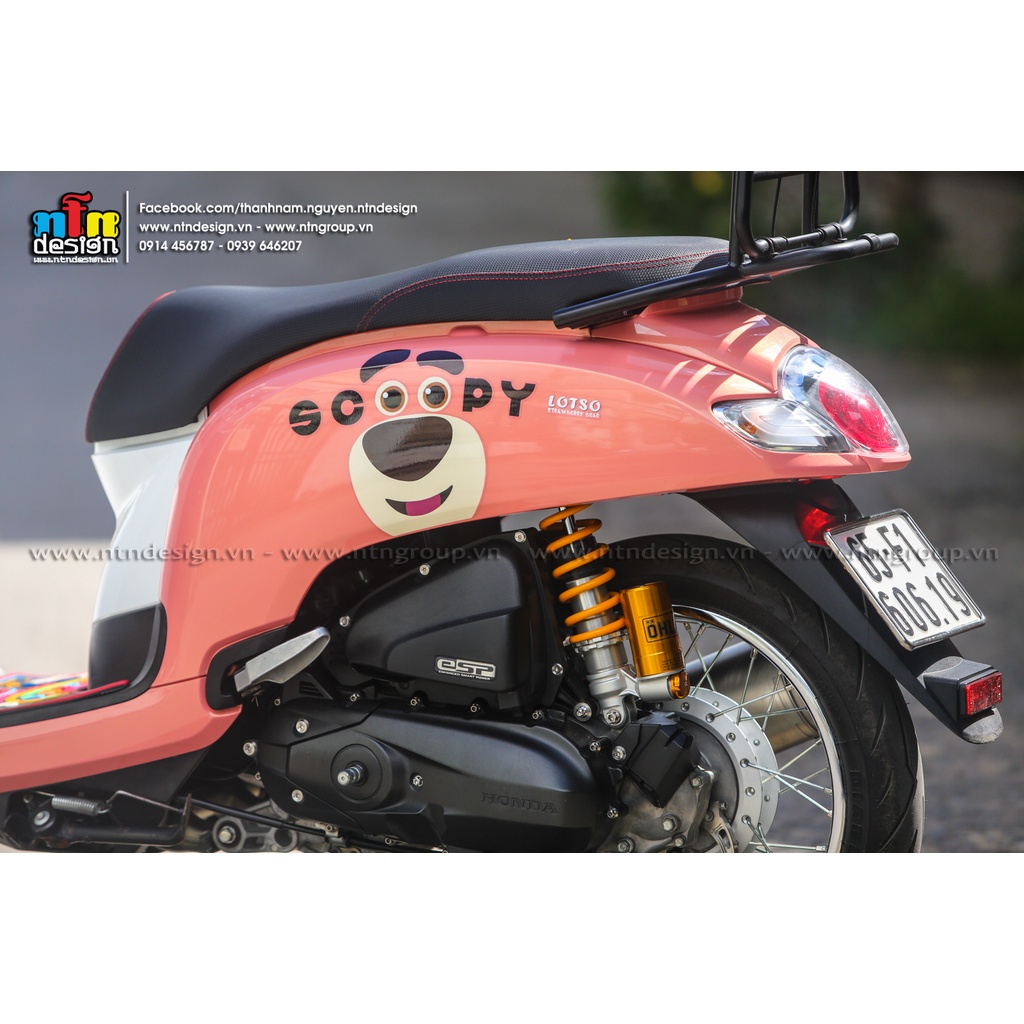 Tem Scoopy - mẫu Gấu Lotso