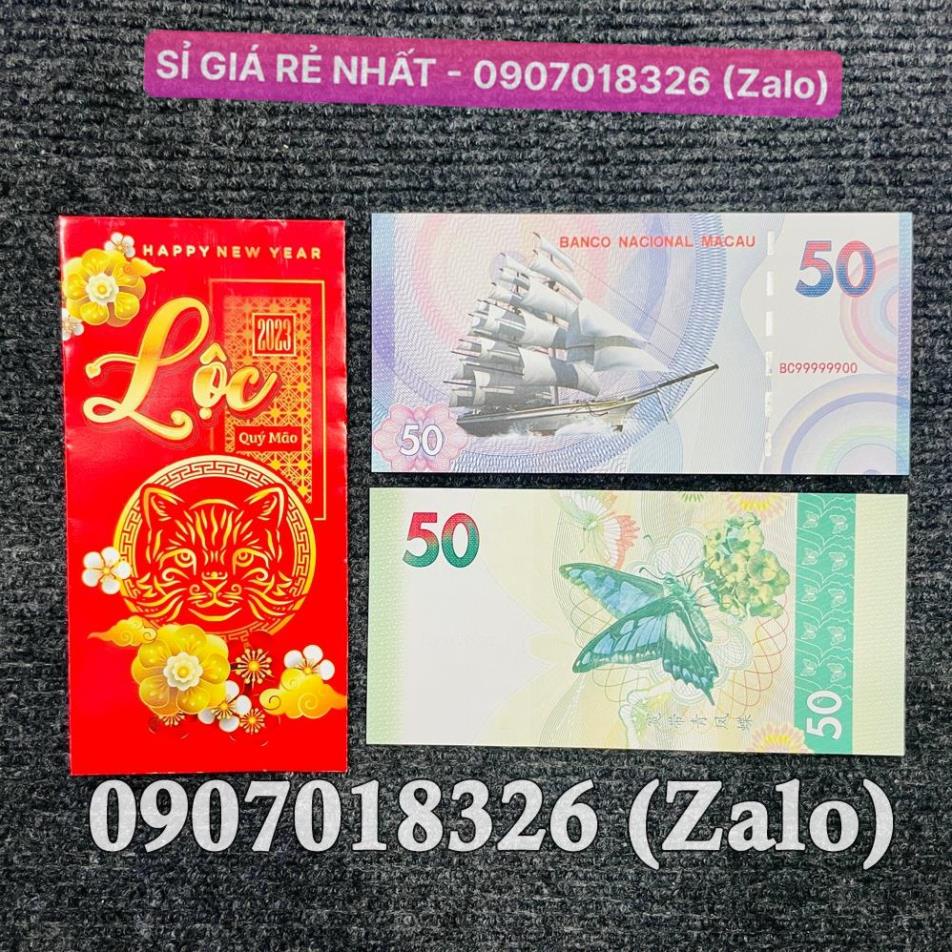 [10 tờ] Tiền Thuận Buồm Xuôi Gió Kỉ Niệm Macau , Phong Thuỷ May Mắn Macao