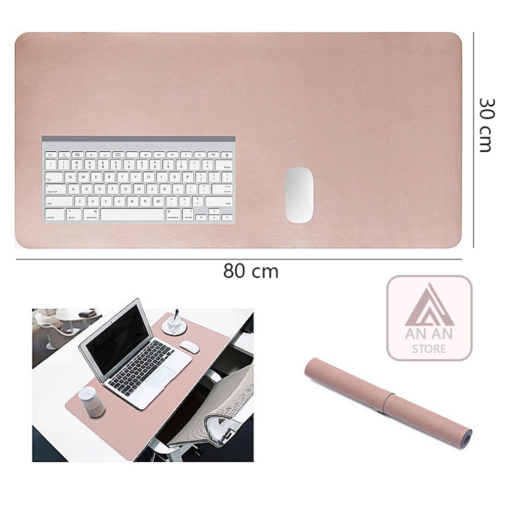 Lót Chuột Bàn Phím Trải Bàn Size Lớn Da PU Size 300 x 800 mm