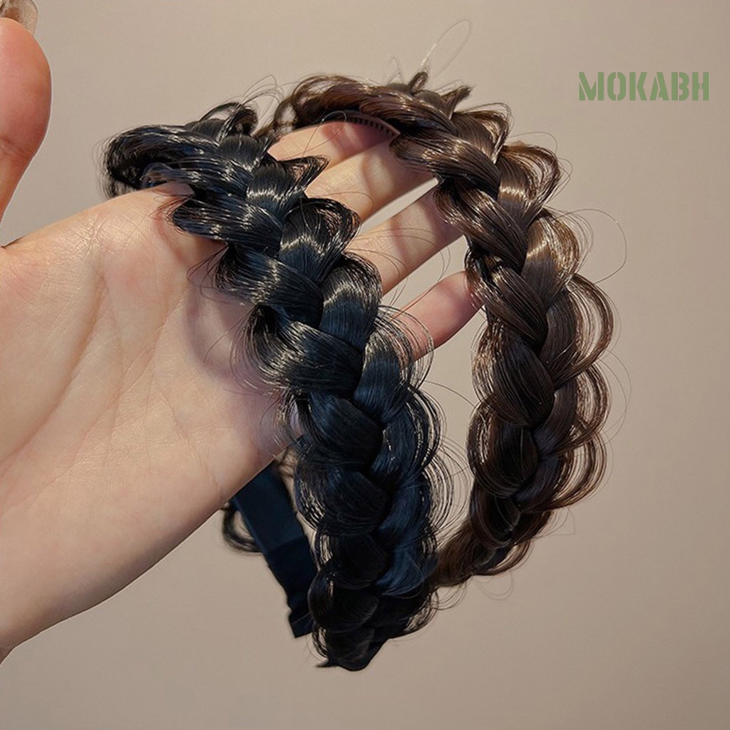 Băng Đô Dạng Tóc Giả Thắt Bím Phong Cách Bohemia Cho Nữ