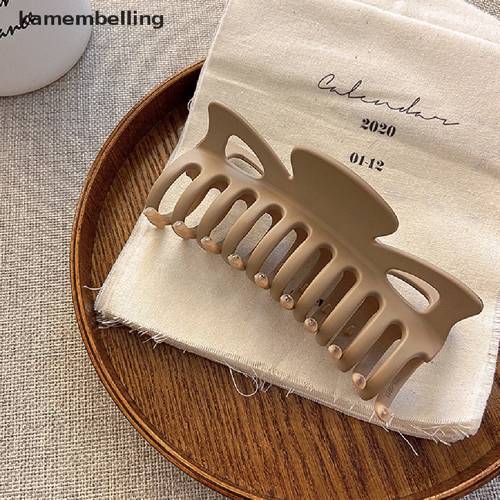 Kẹp Tóc Càng Cua Trơn Bằng Acrylic Hàn Quốc Thanh Lịch 1 Cái