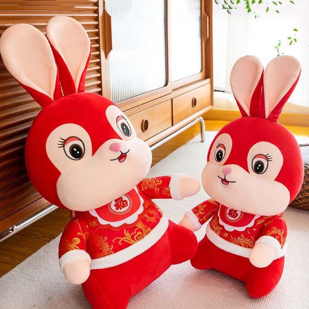 Thỏ Nhồi Bông Phong Cách Trung Hoa Dễ Thương