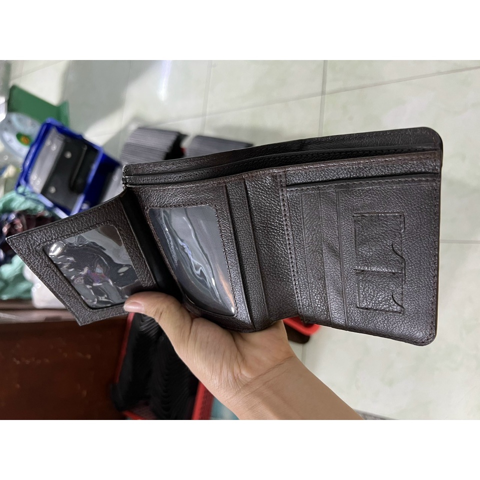 Ví da nam cao cấp, bóp ví nam da bò thật Clément – CM026 - BH 12 tháng - Full box