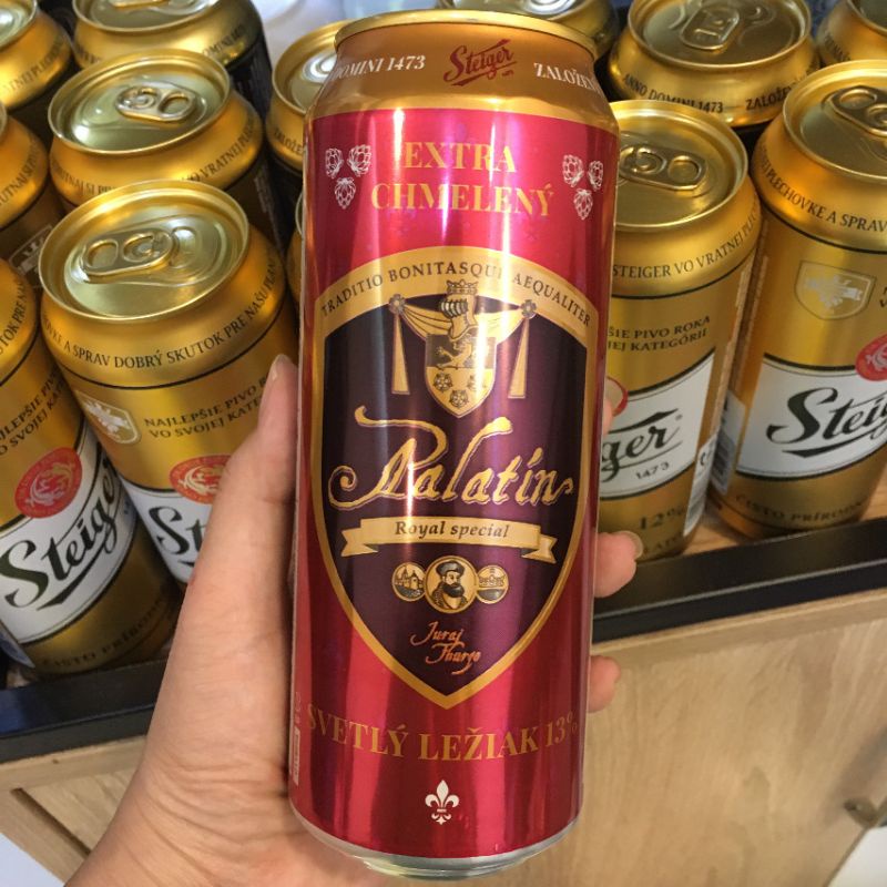 Bia Steiger Palatin thượng hạn lon 500ml date 2024