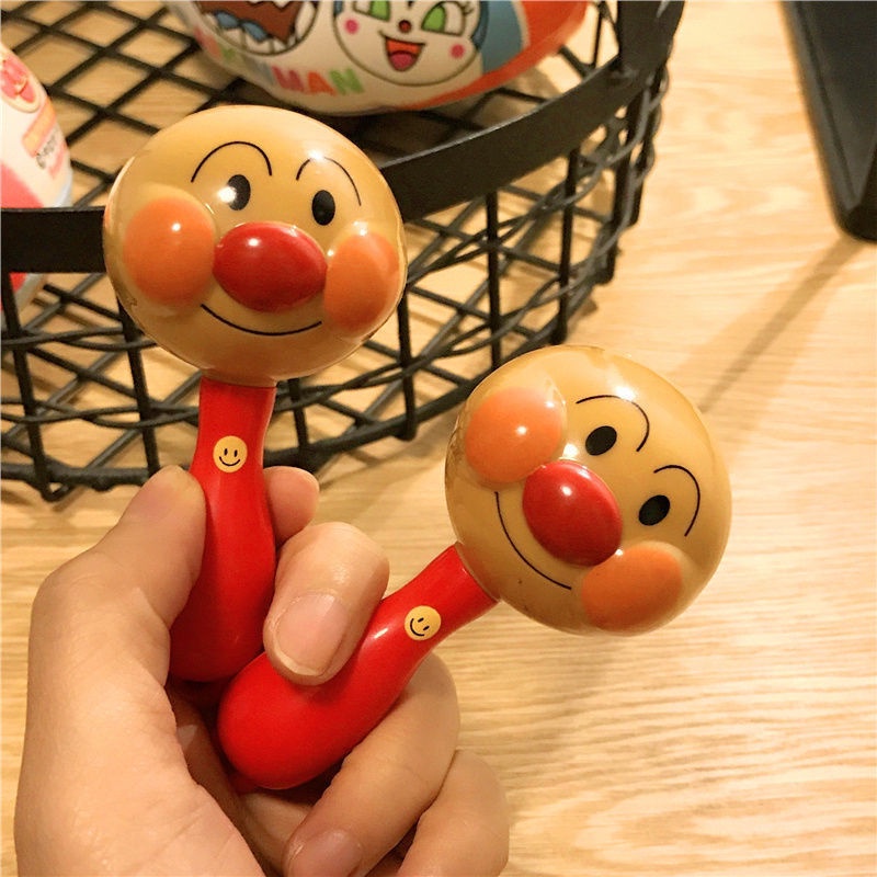 Trống Lục Lạc Đồ Chơi In Hình Anpanman Dễ Thương Cho Bé