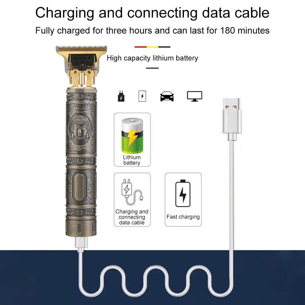 ROSE Bộ Tông Đơ Cắt Tóc Chạy Điện Sạc USB Tiện Dụng Cho Gia Đình