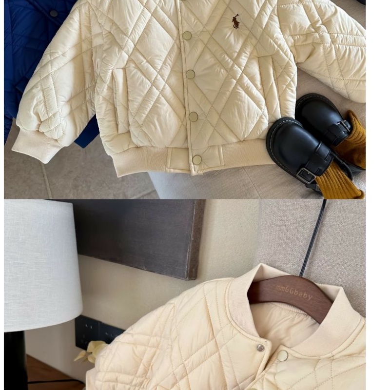 Áo Khoác Bóng Chày cotton Dày Dặn Giữ Ấm Mùa Thu Đông Phong Cách Hàn Quốc Cho Bé Trai Và Gái