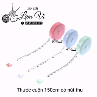 🍀 thước cuộn 150cm có nút thu 🍀