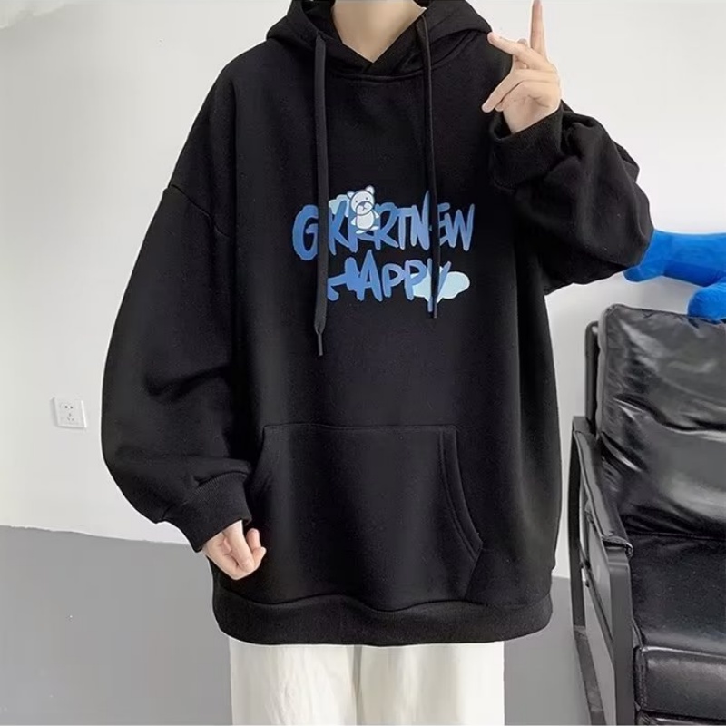 Áo hoodie Dài Tay In Chữ Phong Cách Hàn Quốc Năng Động Cá Tính Dành Cho Cả Nam Và Nữ