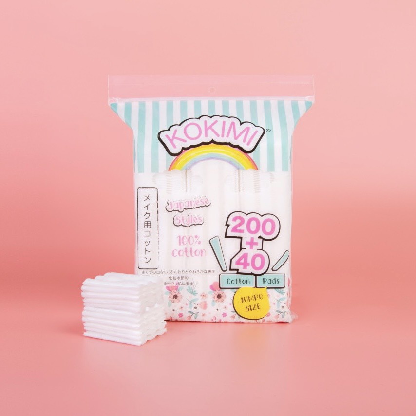 Bông tẩy trang KOKIMI  Cotton Pads chính hãng