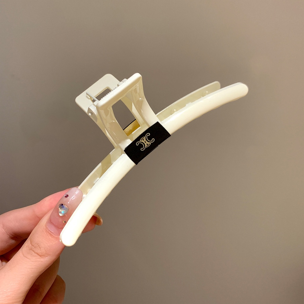 Kẹp Tóc Cỡ Lớn Màu Đen Đơn Giản Phong Cách Hàn Quốc 2022