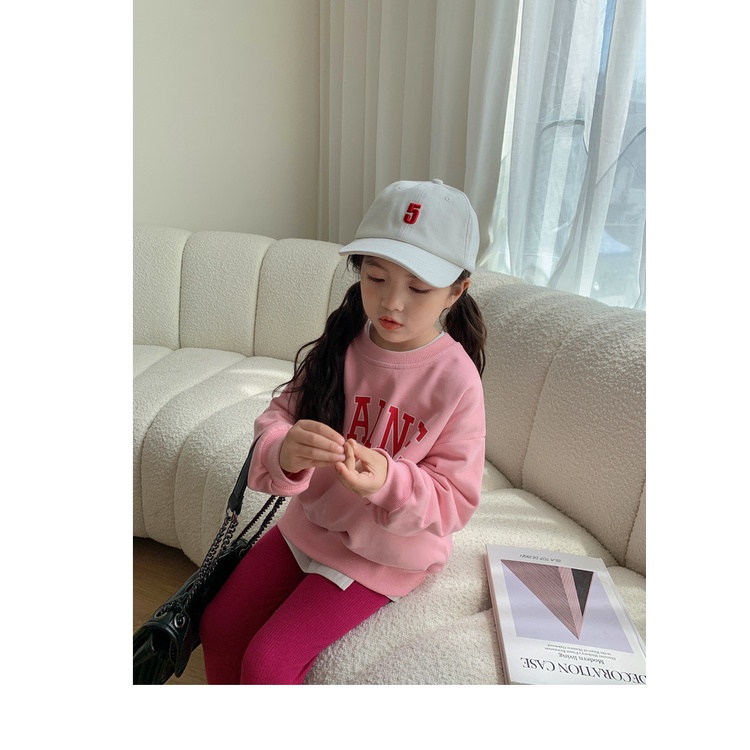 Áo sweater Tay Dài In Chữ Phong Cách Hàn Quốc Thời Trang Mùa Thu Mới 2022 Dành Cho Bé Gái