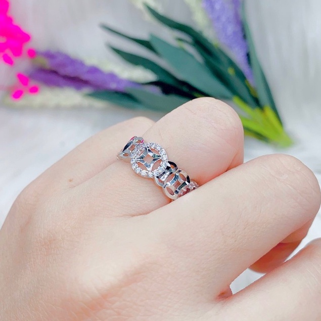 Nhẫn Kim Tiền Tài Lộc Đính Đá Siêu Sang Trọng Quí Phái-HB2311088