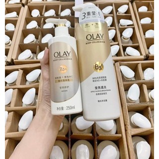 Combo sữa tắm và sữa dưỡng thể Olay B3+ Vit C