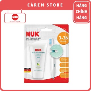 Bộ bàn chải và kem đánh răng Nuk dạnh cho bé 3-36 tháng