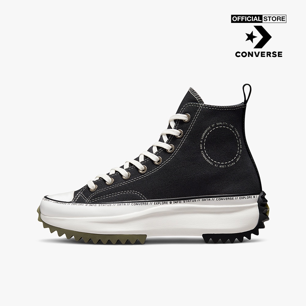 CONVERSE - Giày sneakers cổ cao unisex Run Star Hike Platform Global Logo A03776C-GRE0_BLACK