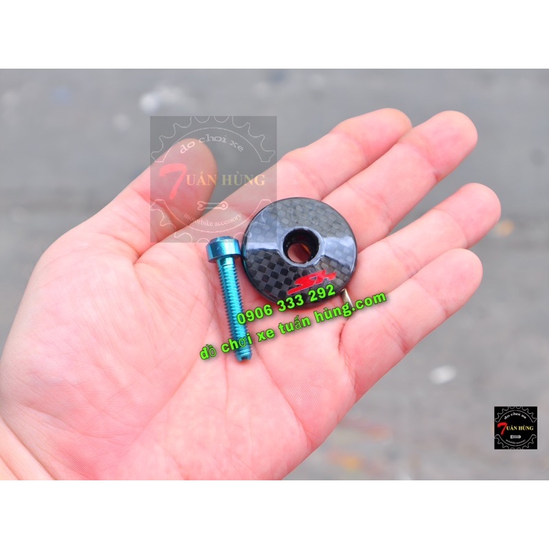 Ốc Đậy Chân Kính Sh 125, Sh 150, Sh 300 Carbon  Xịn Sò Kèm Ốc Gắn - Giá 1 Con - Đồ Chơi Xe Sh