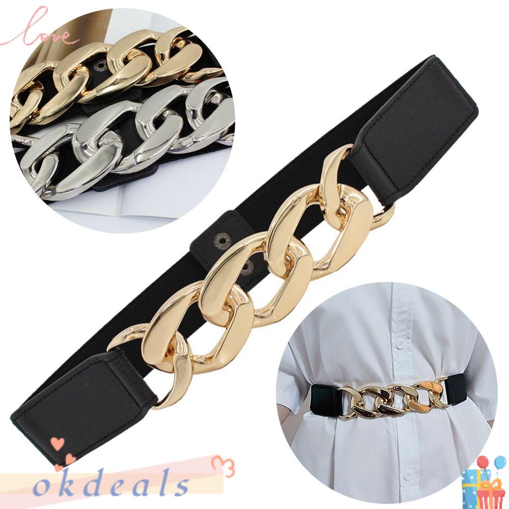 Thắt Lưng Dây Xích Co Giãn Dễ Phối Đồ Hợp Thời Trang