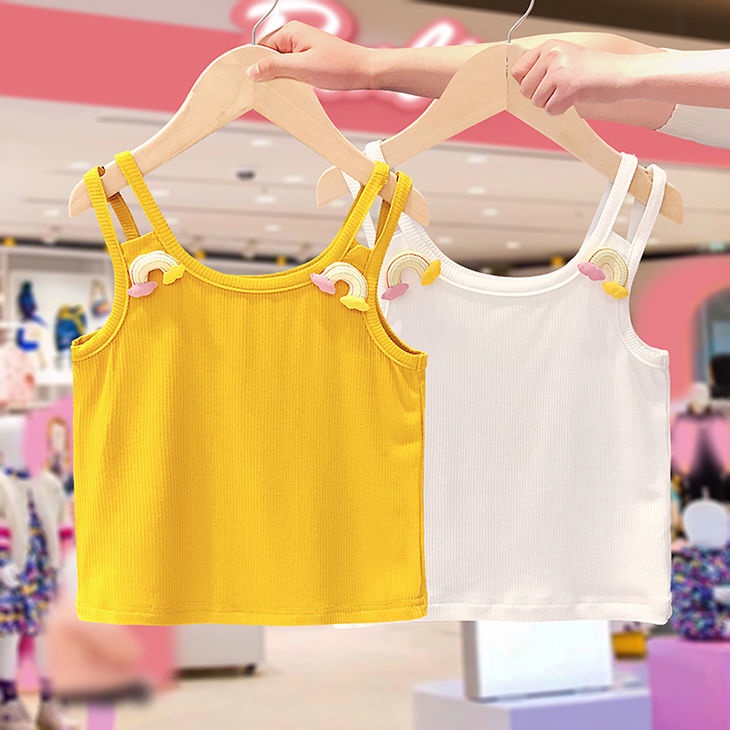 Áo Hai Dây Mỏng Thời Trang Mùa Hè 2022 Dễ Thương Cho Bé Gái