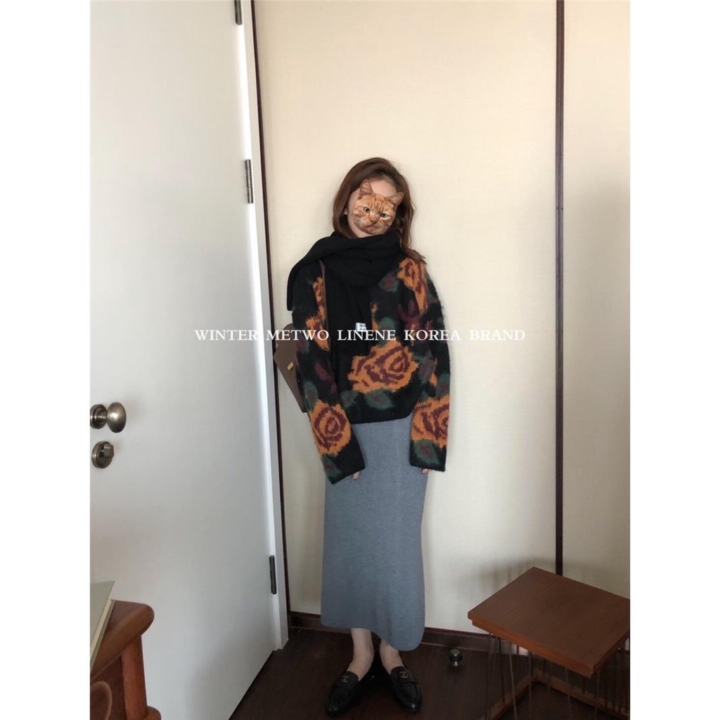 Áo Len Dày Dáng Rộng Nhuộm Màu Thời Trang Hàn Quốc