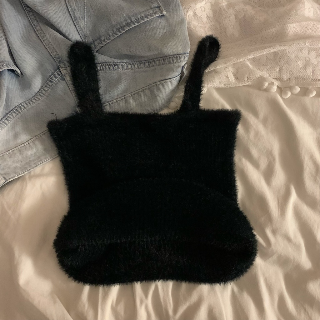 Áo Hai Dây Dệt Kim Thời Trang Quyến Rũ Cho Nữ