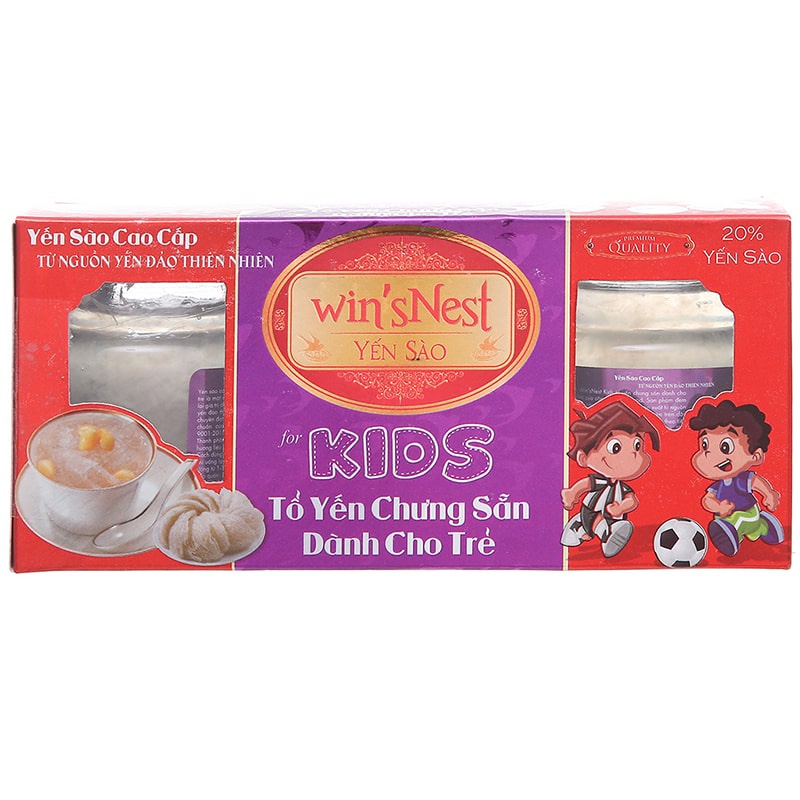 Hộp 3 Lọ Tổ Yến Cho Trẻ Em Chưng Sẵn Win'snest Kid 70ml