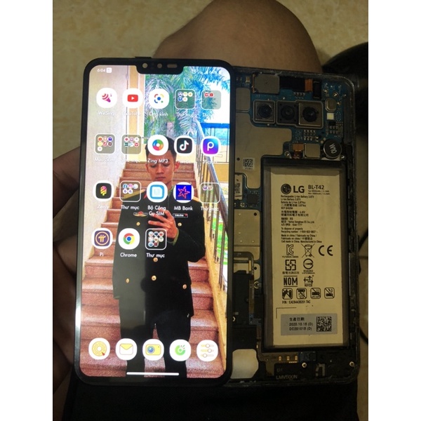 Màn hình  LG V40/V50 Thinq 5G zin new và khung tặng bộ dụng cụ sửa chữa