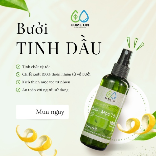 Tinh dầu bưởi kích thích mọc tóc Come On 100ml, tinh dầu mọc tóc, dưỡng tóc