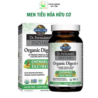 Men tiêu hóa hữu cơ Organic Digestive Enzyme Dr. Formulated Garden of Life 90 viên.