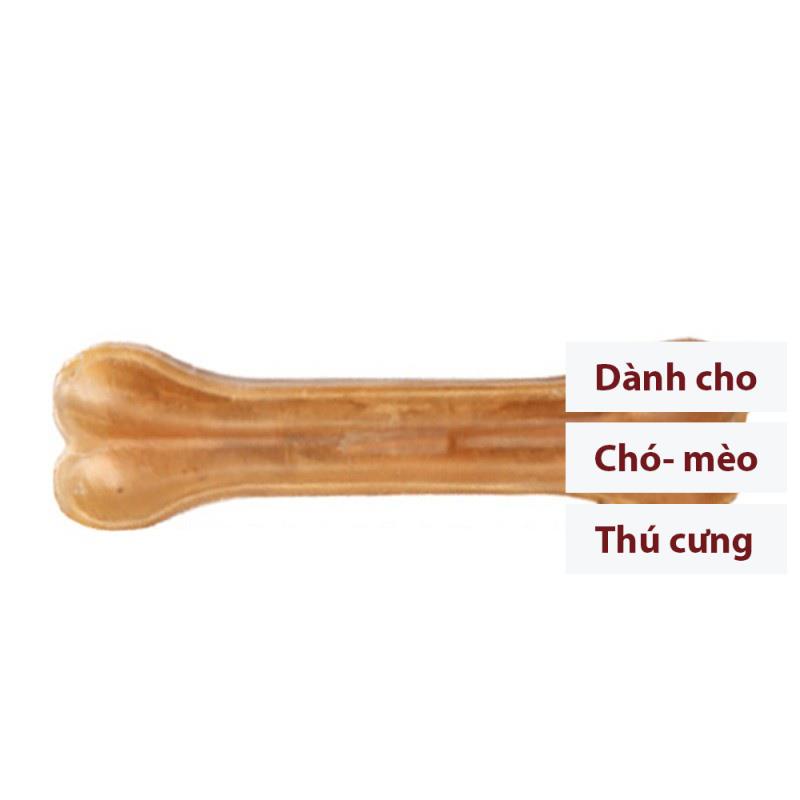 Orgo- (1 cái) Xương da bò cho chó gặm dạng xương ống (5 size) cho chó sạch răng tránh cắn phá đồ