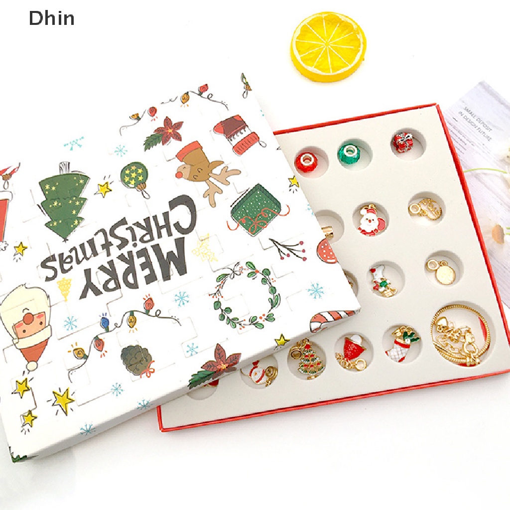 Bộ 24 Mặt Vòng cổ Đếm Ngược Ngày Giáng Sinh DIY