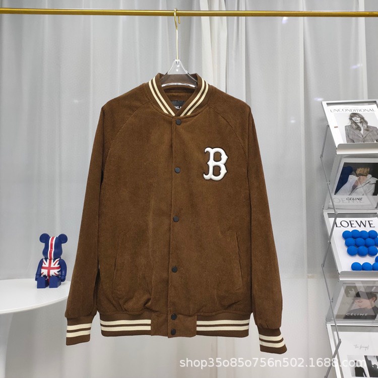 Áo Khoác Bomber MLB Vải Nhung Gân Full 3 Màu Siêu Hot