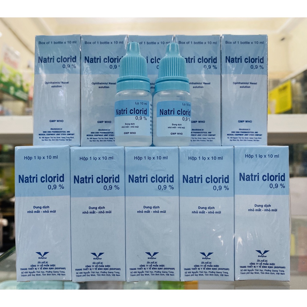 NƯỚC MUỐI SINH LÝ VỆ SINH MẮT MŨI NATRI 0,9 %