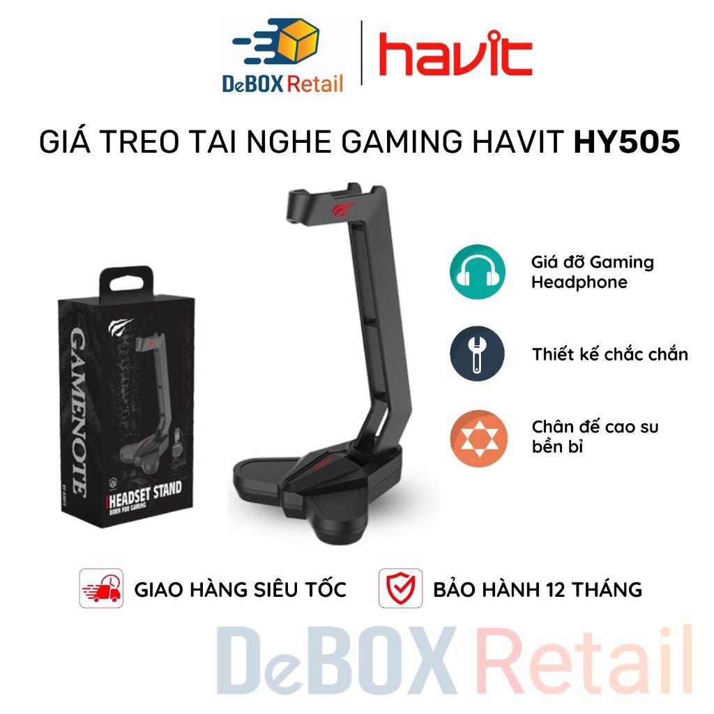 Giá Treo Gaming Headphone HAVIT HY505, Thiết Kế Chắc Chắn, Đế Cao Su Siêu Bền - Chính Hãng BH 12 Tháng