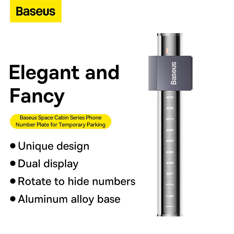 Bảng hiển thị Baseus thiết kế số điện thoại dùng cho đỗ xe hơi tạm thời
