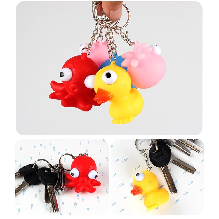 Móc Khoá Hình Thú Mắt Lồi Ngộ Nghĩnh