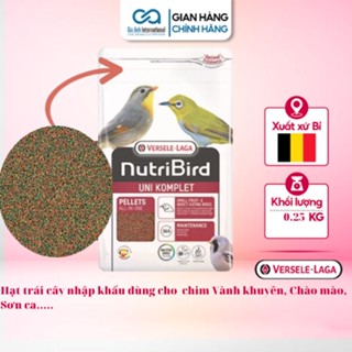 Cám trái cây nhiều dinh dưỡng Versele-Laga Nutri Bird Uni Komplet dành cho chim Khuyên, Chào Mào gói 250 Gram