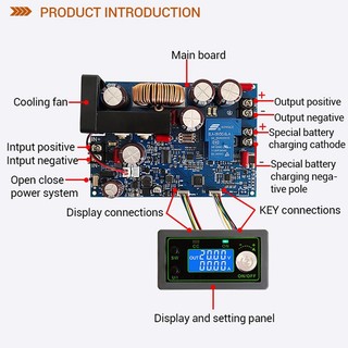 100V 1000W High Power DC Step-Down Constant Voltage Constant Current MPPT Solar Charging Power Supply Step-Down Module