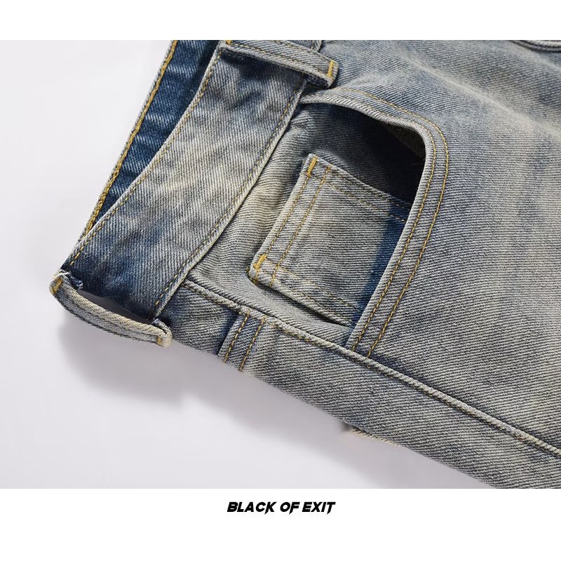 Quần Jean Dài Dáng Ôm Thêu Họa Tiết Phong Cách Âu Mỹ Thời Trang Cao Cấp Cho Nam Và Nữ