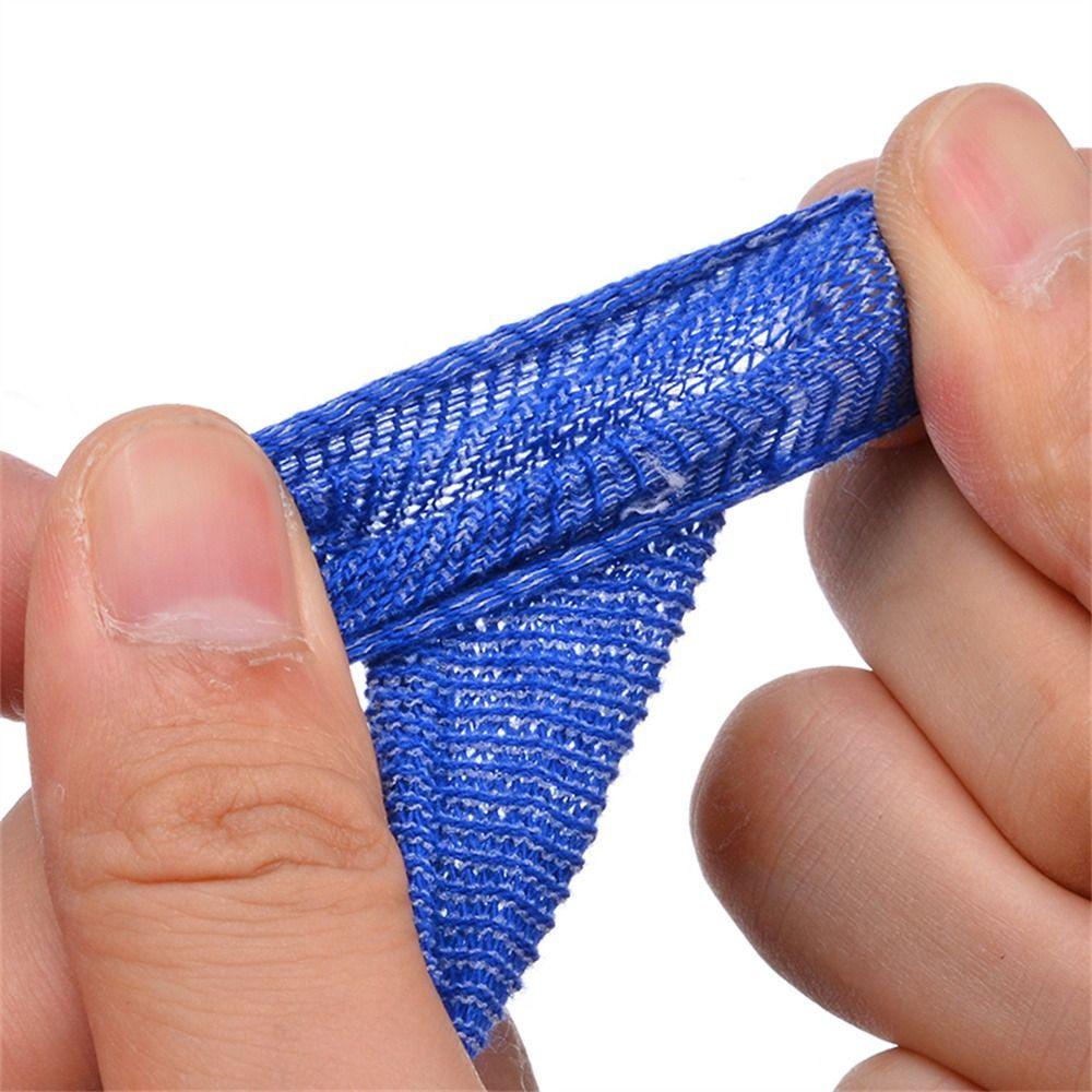 Băng Quấn Bảo Vệ Ngón Tay REBUY1 15x600mm Chất Liệu Cotton Màu Xanh Dương / Trắng